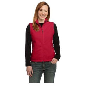 Joe's USA - Womens Value Fleece Vest, X-Large US womens, color red.
